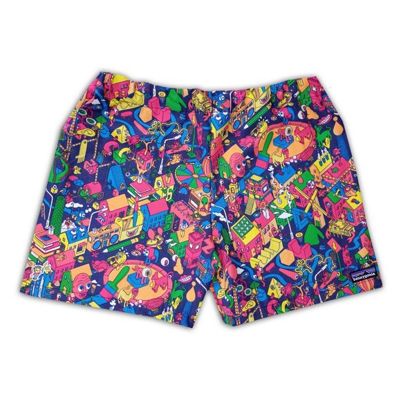 Patagonia Other - *SOLD OUT* Handmade Bennygonia "IKEA LUSTIGT aka Funk Town Flex" 90s Shorts